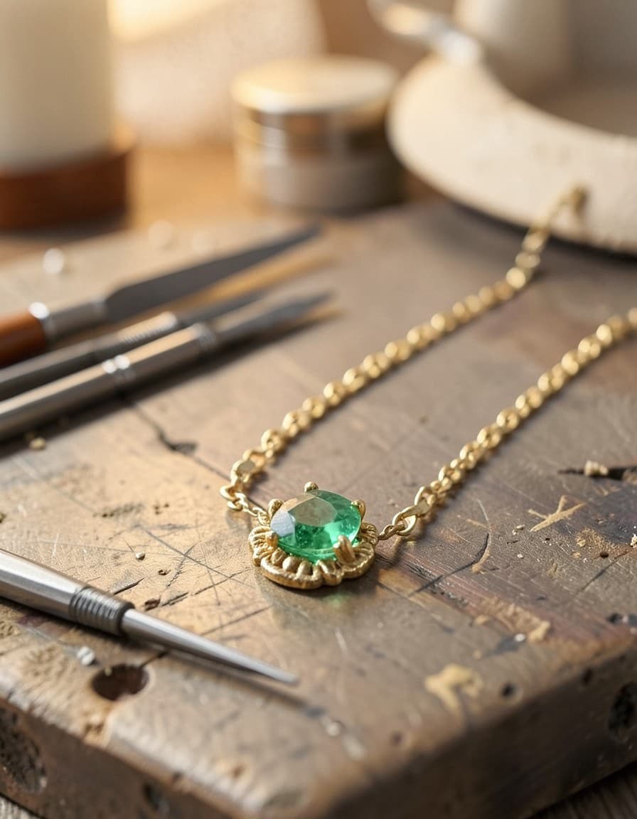 A master artisan crafting fine gold jewellery