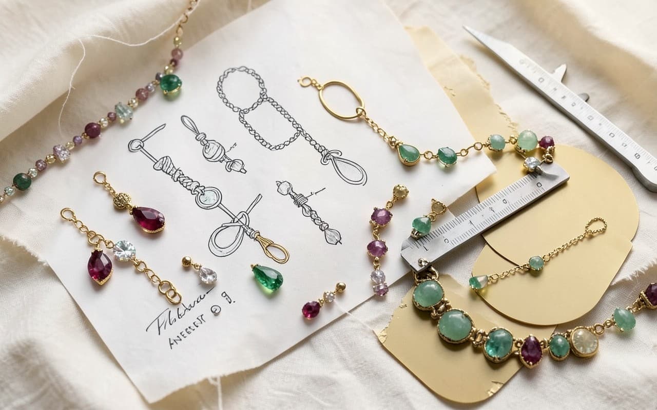 Bespoke jewellery design process at SSJ studio