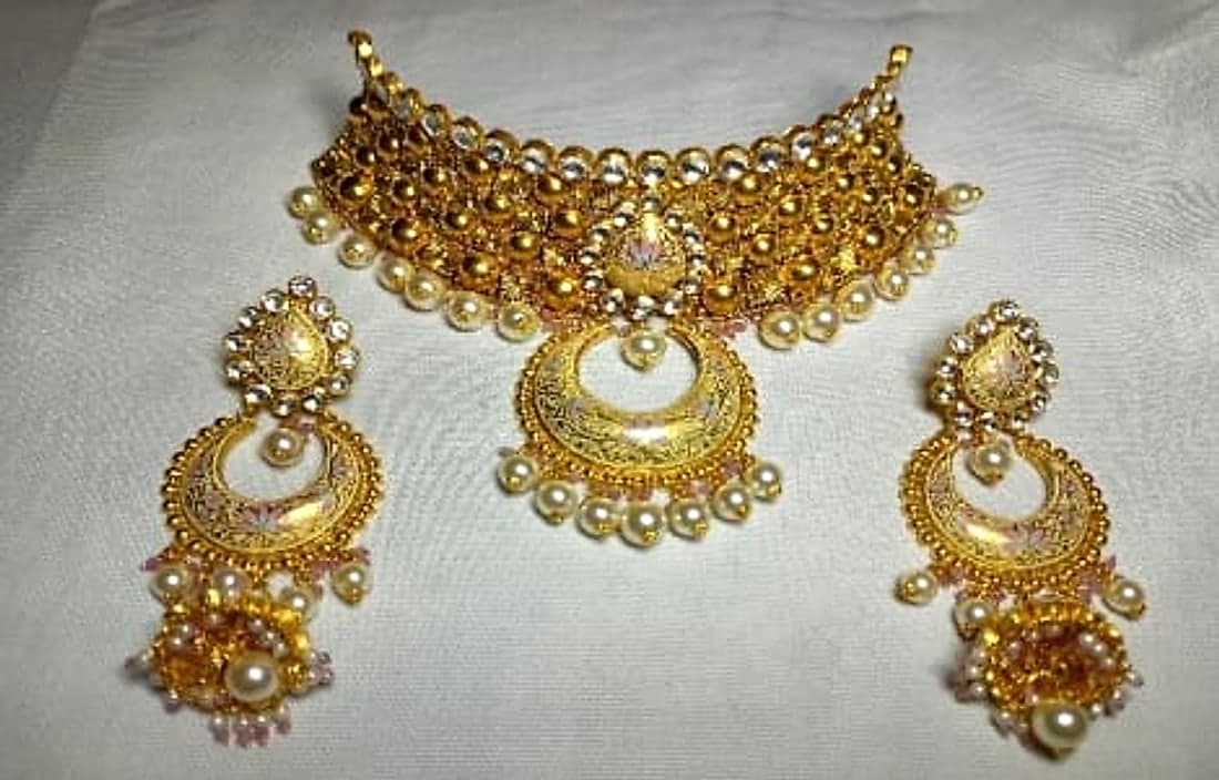Begum Antique Gold Bridal Set